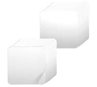 Almohadillas adhesivas transparentes de doble cara para montaje, 20 unidades, cinta cuadrada precortada de 2.20 pulgadas, cinta adhesiva de doble cara para colgar en paredes, resistente y lavable