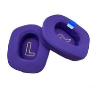 Almohadillas aislantes de ruido para Logitech G733 G335 (morado) | Material transpirable, textura suave, evita la sudoración, ideal para largas sesiones de juego