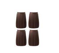 Almohadillas ajustables para patas de cama y muebles, 2/4 piezas, elevadores para estabilizadores de cama, marrón, 10-13 cm de altura, elevadores perfectos para camas y muebles, fácil instalación