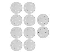 Almohadillas Almohadillas de Respaldo, Agujeros Almohadillas de Lijado Cojines Esponja Flexible 10 Piezas Molienda para Fábrica (6 agujeros)