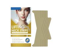 Almohadillas antiarrugas, parches para el cuello contra arrugas, tiras reutilizables para estiramiento del cuello, cinta de elevación invisible para reducir las arrugas (1 caja de 5 unidades)