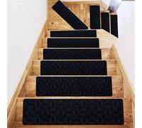 Almohadillas antideslizantes para infrarrojos, 10 unidades, lavables a máquina, seguras para niños, ancianos y mascotas, alfombras IR Runner (negro)