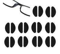 Almohadillas antideslizantes para nariz,20 Piezas Adhesivas Almohadillas de Gafas,(10 Pares) Adhesivas Almohadillas de Gafas,Almohadillas Nasales Adhesivas(1 mm Negro)