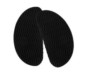 Almohadillas Antideslizantes para Talón Alto y Antepié, 1 Par Negras | Silicona, Vinilo y Resina Malla Adhesiva, Textura Antideslizante, para Suelos Lisos y Bodas