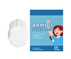 Almohadillas Antitranspirantes Para Axilas - Almohadillas Antitranspirantes Para Las Axilas, Protectores Para Las, Paquete De 20 Unidades, Microfibra, Tela No Tejida, Fibra De Carbón. Parche Im