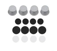 Almohadillas Antivibración 4pcs ABS Autoadhesivas Silenciosas(Grey)