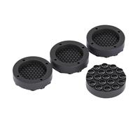 Almohadillas Antivibración for Pies, Alfombrilla De Goma for Lavadora, Almohadilla Silenciosa for Pies for Refrigerador, Base for Patas for Muebles, 4 Uds.(4pcs Black)