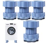 Almohadillas antivibración para máquina de lavado, 4 piezas levantador de máquina de carga, pie de vapor con vibración mecánica, 2,68 x 3,15 pulgadas para mujeres, hombres y adultos