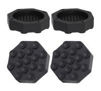 Almohadillas antivibración, secadores de máquina, 4 piezas, anti-Slip Feet Mat Set for Noise Reduction and Floor Protection in Kitchen, Laundry or Gym, Black