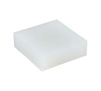 Almohadillas antivibratorias de goma, Almohadilla de goma silicona blanca 50 mm x, 12 mm-50 grosor(35mm)
