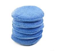 Almohadillas aplicadoras de microfibra para detalles de coche, 24 unidades, esponjas redondas de 5 pulgadas