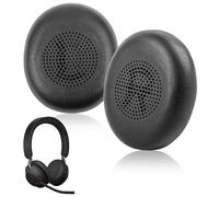 Almohadillas Auriculares para Jabra Evolve2 65/Evolve2 40 para Jabra Elite 45H Cascos Almohadilla Auriculares de Repuesto de Esponja Piel Proteica de Cojines| Negro