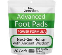 Almohadillas avanzadas para los pies: zeolita, cúrcuma, curcumina y jengibre | Eficaz y natural | Parches para pies de primera calidad, paquete de 20