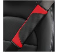 Almohadillas Cinturon Seguridad Coche para Alpine A110 (2017) 2017-2026, Cuero Protector Hombro Carbono Transpirable Diseño Antideslizante Funda Acolchada Accesorios Coche,B/Black and Red