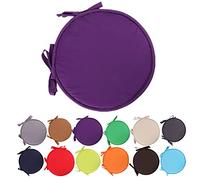 Almohadillas Coloridas para sillas para Interiores y Exteriores Cojines Redondos para Asientos Cojines para jardín y Patio para el hogar - Diámetro 30/38 cm, Funda de cojín para Muebles de Patio