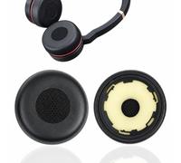Almohadillas Compatible con Jabra Evolve 75 75+ 75 UC 75 MS, Espuma | Almohadillas de Repuesto para Auriculares, Espuma Suave, Aislamiento Acústico, Compatible con Jabra Evolve 75