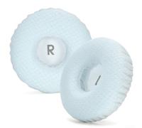 Almohadillas compatibles con auriculares inalámbricos JBL JR300 T500BT T450BT - Red de fútbol y almohadillas de esponja para mayor comodidad - Azul 8,5 x 8,5 cm (blanco)