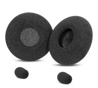 Almohadillas compatibles con Jabra Biz 2300 USB Duo/Biz 2300 QD/Biz 2300 USB MS, almohadillas de repuesto para auriculares de espuma, color negro (no compatible con Biz 2400/1500)