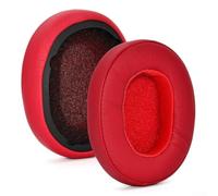 Almohadillas compatibles con Skullcandy Crusher para evo Hesh 3 Wireless - Cojines gruesos de espuma viscoelástica para aislamiento de ruido - piel sintética (rojo)