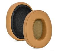 Almohadillas compatibles con Skullcandy Crusher para evo Hesh 3 Wireless - Cojines gruesos de espuma viscoelástica para aislamiento de ruido - piel sintética (marrón)