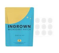 Almohadillas contra el vello encarnado - 9 parches para el cabello nutritivos, pegatinas de reparación para el cuero cabelludo - Para hombres mujeres axilas piernas brazos zona de la barba diaria