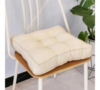 Almohadillas cuadradas extra gruesas para sofá, sillas, sillones, para interiores y exteriores, almohadas de suelo para oficina, cocina, balcón y jardín (4 unidades, 40 x 40 cm)