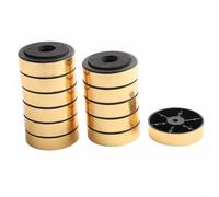 Almohadillas de absorción de impactos, 12 unidades, soluciones de amortiguación para mejorar el rendimiento de audio (oro 48 x 15)