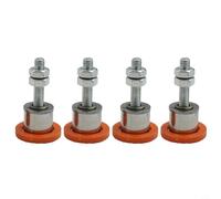 Almohadillas de acero inoxidable para máquina de corte, soporte plegable antideslizante de PVC con 4 o 6 patas para banco de trabajo estable para sierra de azulejos, goma antideslizante (A)