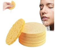 Almohadillas de ácido kójico de cúrcuma Almohadillas de espuma exfoliantes de cúrcuma Esponjas faciales comprimidas Almohadillas de esponja limpiadoras para la cara para limpiar y exfoliar