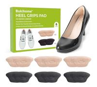 Almohadillas de agarre para zapatos de mujer - Bukihome Heel Inserts Liners Non-Slip for Loose Too Big Shoes - Shoe Cushions Fillers Prevent Blister Callus Rubbing Pain Fatigue Relief, Fits Most Shoe