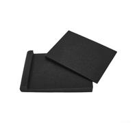 Almohadillas de aislamiento de altavoces de alta densidad de 28 x 19 cm, almohadillas de espuma acústica negra para almohadillas de soporte de altavoz en ángulo de 5 a 6 pulgadas, reducen el ruido de
