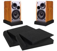 Almohadillas de aislamiento de monitor de estudio, altavoces de 4 piezas de 4 pulgadas FUMA ACULTICA ACULTICA ANGLADA AJUSTABLE ASOLACIÓN ENGLADO ASOLACIÓN DE 2PCS AL MONITOR DE pulgadas