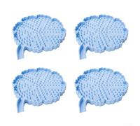 Almohadillas de aislamiento térmico de silicona, paquete de 4 manteles de mesa de 6.5 x 5.8 pulgadas, protectores anticalor para cuencos y tazas, resistentes al calor, uso en cocina y comedor (azul)