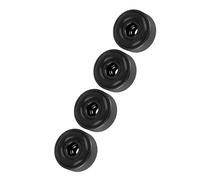 Almohadillas de Amortiguadores de Amortiguadores Amplificadores de 20 Mm de Diámetro, Conjunto de 4, Aleación de Aluminio, para Crear un Entorno de Sonido Estéreo Real (Negro)