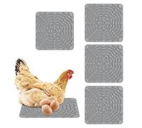 Almohadillas de anidación, Almohadillas de anidación de Pollo,Estera de de Pollo Lavable | 4X elástica Suave de Silicona Lavable para Poner Pollitos de nidada de Percha Pulgadas ca