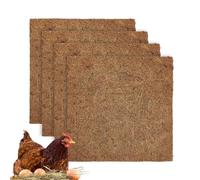 Almohadillas de anidación de Pollo - Reusable 30x30cm 11.81x11.81in de Espesor | Mat de de gallina, diseño Lavable, cría de Invierno, Patio Trasero, Suministro de hábitat de Aves de Corral | COOP