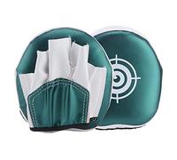 Almohadillas de Boxeo, Manoplas de Boxeo Curvas Juego de Boxeo Cuero de PU a Prueba de explosiones para Entrenamiento Sanda para niños Boxeo para Taekwondo(Green)
