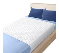Almohadillas de Cama de Gran absorción con Lados Plegables, 86 x 91 cm, Lavables y Reutilizables, 2 Unidades
