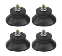 Almohadillas de compresión de aire, aisladores de vibración de goma de 45 x 20 mm con rosca M6, almohadillas de montaje antideslizantes a prueba de golpes para bombas de aire y compresores de aceite