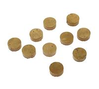 Almohadillas de corcho Maxmoral 10 piezas de válvula de saliva de corcho de reparación de trompeta almohadillas de corcho de 9 x 4 mm corchos de trompeta de repuesto para llave de agua