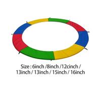 Almohadillas De Cubierta De Resorte For Trampolín Cubierta De Borde De Trampolín Que Absorbe Los Golpes Fácil De Instalar Protector Lateral Resistente Al Agua Y Al Desgarro para camas elásticas(12FT)