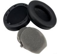 Almohadillas de cuero de proteína para Sony para mdr para 1000x Series Gold | Para cuero de proteína premium, tacto suave, larga durabilidad, color negro, se adapta a WH1000XM2-XM5