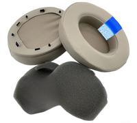 Almohadillas de cuero de proteína para Sony para mdr para serie 1000x Gold | Para cuero de proteína premium, tacto suave, larga durabilidad, color negro, se adapta a WH1000XM2-XM5