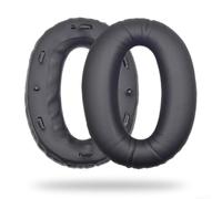 Almohadillas de cuero PU para Sony MDR-1000X PU Cuero Ear Cushions(Negro) | Compatibilidad perfecta, se adapta a WH-1000XM2 y MDR-1000X, bloquea eficazmente el ruido externo