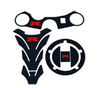Almohadillas de depósito Protector Pegatina para Tapa de Tanque Carbono, Almohadilla para Tanque, Horquilla, Triple árbol, para Suzuki GSXR GSX-R 600 750 1000 K3 K4 K5 K6 K7 K8 K9 L17