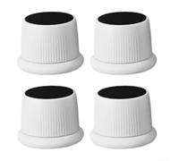 Almohadillas de elevación ajustables para adaptarse a tus necesidades específicas mientras protegen los suelos de la humedad (blanco)