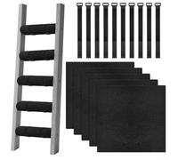 Almohadillas de escalera de doble capa con acolchado de espuma y correas ajustables diseñadas para un agarre seguro y una mayor estabilidad en escaleras de cama