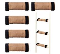 Almohadillas de escalera para litera, 4 piezas de suministros para, protector de escalera de cama elevada, para niños, estudiantes, campamento de verano, vacaciones, guarderías, internados