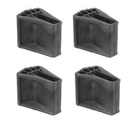 Almohadillas de escalera, Pies de escalera de extensión - 4x cojín de pies de escalera sin deslizamiento,Accesorios de escaleras, piezas de reemplazo para trabajos en techos, sitio de construcción, ma