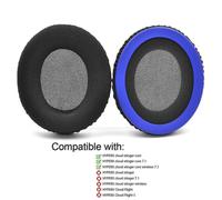 Almohadillas de Esponja para Auriculares y Reposacabezas, Compatible con Kingston HyperX Cloud Stinger Core, Espuma Suave, Malla Transpirable